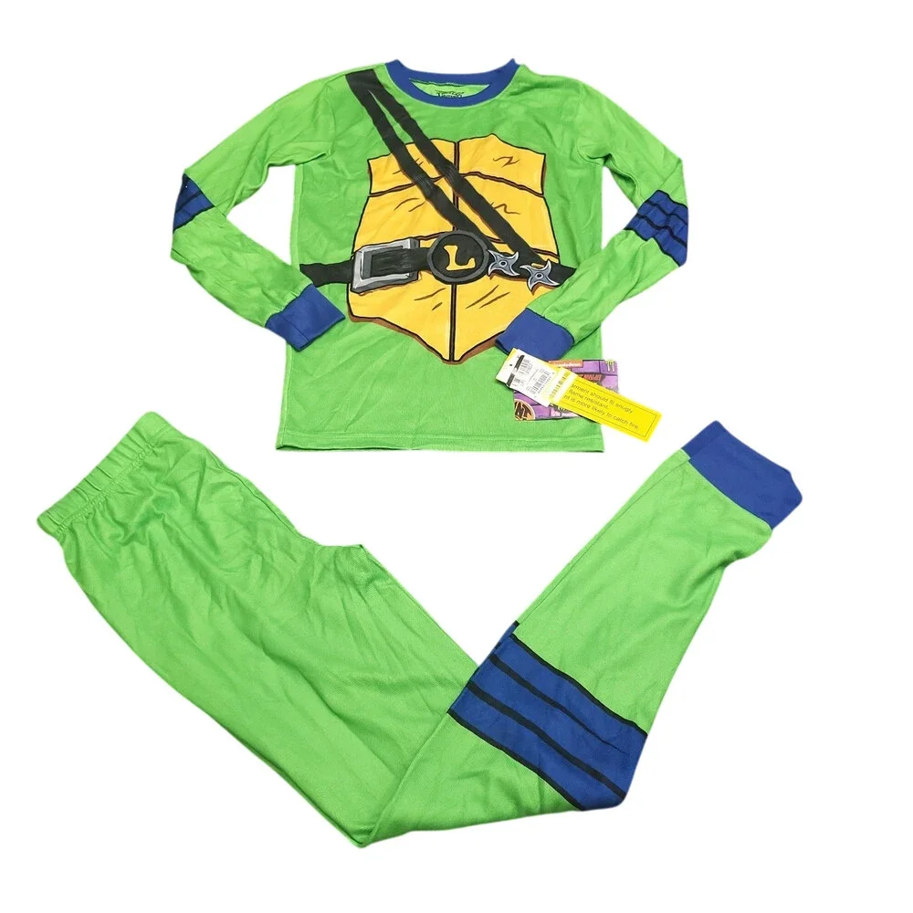 Teenage Mutant Ninja Turtles Boys' Pajama Set Top with Pants Green Size 12